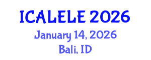 International Conference on Applied Linguistics for English Language Education (ICALELE) January 14, 2026 - Bali, Indonesia