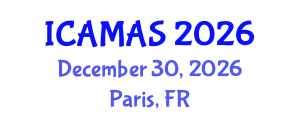 International Conference on Applied Mathematics and Algebraic Structures (ICAMAS) December 30, 2026 - Paris, France International Conference on Applied Mathematics and Algebraic Structures (ICAMAS) December 30, 2026 - Paris, France