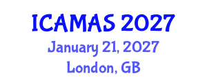 International Conference on Applied Mathematics and Algebraic Structures (ICAMAS) January 21, 2027 - London, United Kingdom International Conference on Applied Mathematics and Algebraic Structures (ICAMAS) January 21, 2027 - London, United Kingdom