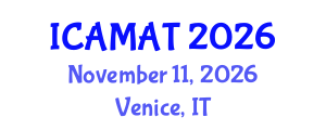 International Conference on Applied Mathematics and Approximation Theory (ICAMAT) November 11, 2026 - Venice, Italy