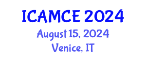 International Conference on Applied Mathematics and Computational Engineering (ICAMCE) August 15, 2024 - Venice, Italy