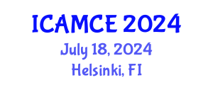 International Conference on Applied Mathematics and Computational Engineering (ICAMCE) July 18, 2024 - Helsinki, Finland
