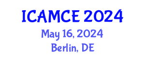 International Conference on Applied Mathematics and Computational Engineering (ICAMCE) May 16, 2024 - Berlin, Germany
