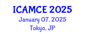 International Conference on Applied Mathematics and Computational Engineering (ICAMCE) January 07, 2025 - Tokyo, Japan