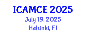 International Conference on Applied Mathematics and Computational Engineering (ICAMCE) July 19, 2025 - Helsinki, Finland