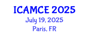 International Conference on Applied Mathematics and Computational Engineering (ICAMCE) July 19, 2025 - Paris, France
