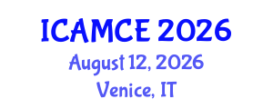 International Conference on Applied Mathematics and Computational Engineering (ICAMCE) August 12, 2026 - Venice, Italy