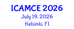 International Conference on Applied Mathematics and Computational Engineering (ICAMCE) July 19, 2026 - Helsinki, Finland