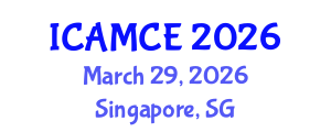 International Conference on Applied Mathematics and Computational Engineering (ICAMCE) March 29, 2026 - Singapore, Singapore