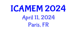 International Conference on Applied Mathematics and Engineering Mathematics (ICAMEM) April 11, 2024 - Paris, France