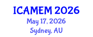 International Conference on Applied Mathematics and Engineering Mathematics (ICAMEM) May 17, 2026 - Sydney, Australia