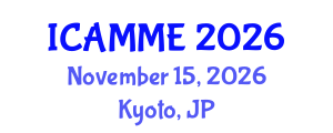 International Conference on Applied Mathematics and Mathematical Engineering (ICAMME) November 15, 2026 - Kyoto, Japan