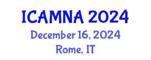 International Conference on Applied Mathematics and Numerical Analysis (ICAMNA) December 16, 2024 - Rome, Italy
