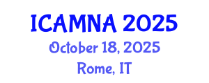 International Conference on Applied Mathematics and Numerical Analysis (ICAMNA) October 18, 2025 - Rome, Italy