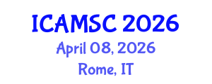 International Conference on Applied Mathematics and Scientific Computing (ICAMSC) April 08, 2026 - Rome, Italy