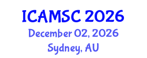 International Conference on Applied Mathematics and Scientific Computing (ICAMSC) December 02, 2026 - Sydney, Australia