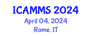 International Conference on Applied Mathematics, Modelling and Simulation (ICAMMS) April 04, 2024 - Rome, Italy