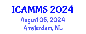 International Conference on Applied Mathematics, Modelling and Simulation (ICAMMS) August 05, 2024 - Amsterdam, Netherlands