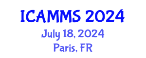 International Conference on Applied Mathematics, Modelling and Simulation (ICAMMS) July 18, 2024 - Paris, France