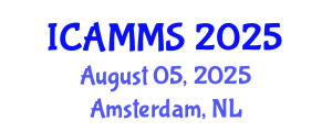 International Conference on Applied Mathematics, Modelling and Simulation (ICAMMS) August 05, 2025 - Amsterdam, Netherlands