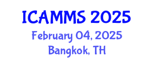 International Conference on Applied Mathematics, Modelling and Simulation (ICAMMS) February 04, 2025 - Bangkok, Thailand