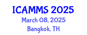 International Conference on Applied Mathematics, Modelling and Simulation (ICAMMS) March 08, 2025 - Bangkok, Thailand