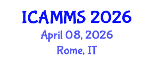 International Conference on Applied Mathematics, Modelling and Simulation (ICAMMS) April 08, 2026 - Rome, Italy