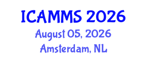 International Conference on Applied Mathematics, Modelling and Simulation (ICAMMS) August 05, 2026 - Amsterdam, Netherlands