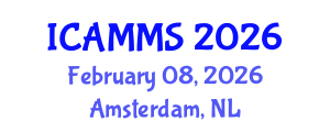 International Conference on Applied Mathematics, Modelling and Simulation (ICAMMS) February 08, 2026 - Amsterdam, Netherlands