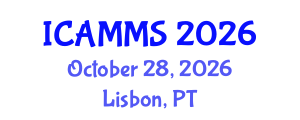 International Conference on Applied Mathematics, Modelling and Simulation (ICAMMS) October 28, 2026 - Lisbon, Portugal