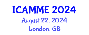 International Conference on Applied Mechanics and Materials Engineering (ICAMME) August 22, 2024 - London, United Kingdom