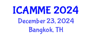 International Conference on Applied Mechanics and Materials Engineering (ICAMME) December 23, 2024 - Bangkok, Thailand