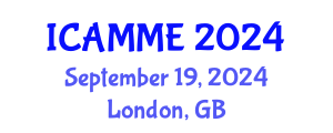 International Conference on Applied Mechanics and Materials Engineering (ICAMME) September 19, 2024 - London, United Kingdom