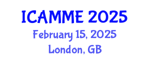 International Conference on Applied Mechanics and Materials Engineering (ICAMME) February 15, 2025 - London, United Kingdom