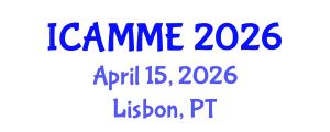 International Conference on Applied Mechanics and Materials Engineering (ICAMME) April 15, 2026 - Lisbon, Portugal