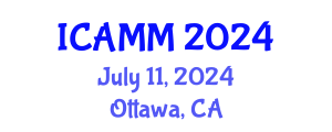 International Conference on Applied Mechanics and Mathematics (ICAMM) July 11, 2024 - Ottawa, Canada