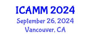 International Conference on Applied Mechanics and Mathematics (ICAMM) September 26, 2024 - Vancouver, Canada