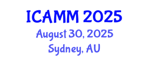 International Conference on Applied Mechanics and Mathematics (ICAMM) August 30, 2025 - Sydney, Australia