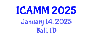 International Conference on Applied Mechanics and Mathematics (ICAMM) January 14, 2025 - Bali, Indonesia