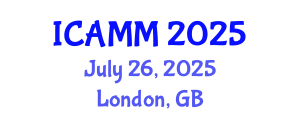 International Conference on Applied Mechanics and Mathematics (ICAMM) July 26, 2025 - London, United Kingdom