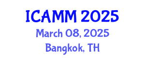 International Conference on Applied Mechanics and Mathematics (ICAMM) March 08, 2025 - Bangkok, Thailand