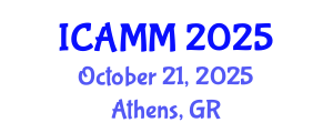International Conference on Applied Mechanics and Mathematics (ICAMM) October 21, 2025 - Athens, Greece