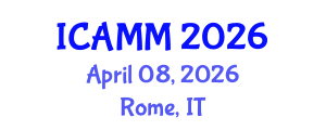 International Conference on Applied Mechanics and Mathematics (ICAMM) April 08, 2026 - Rome, Italy