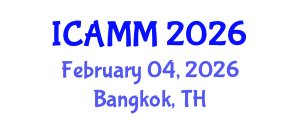 International Conference on Applied Mechanics and Mathematics (ICAMM) February 04, 2026 - Bangkok, Thailand