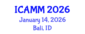 International Conference on Applied Mechanics and Mathematics (ICAMM) January 14, 2026 - Bali, Indonesia