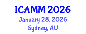 International Conference on Applied Mechanics and Mathematics (ICAMM) January 28, 2026 - Sydney, Australia