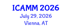 International Conference on Applied Mechanics and Mathematics (ICAMM) July 29, 2026 - Vienna, Austria