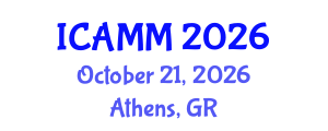 International Conference on Applied Mechanics and Mathematics (ICAMM) October 21, 2026 - Athens, Greece