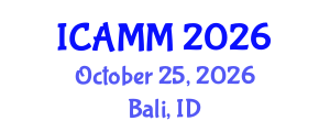 International Conference on Applied Mechanics and Mathematics (ICAMM) October 25, 2026 - Bali, Indonesia