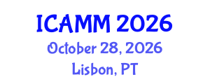 International Conference on Applied Mechanics and Mathematics (ICAMM) October 28, 2026 - Lisbon, Portugal